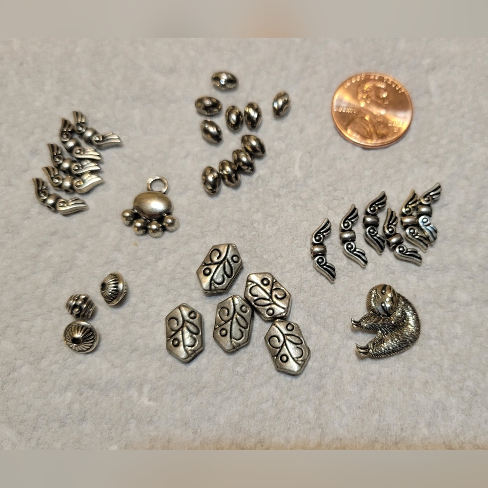 DESTASH - pewter beads
